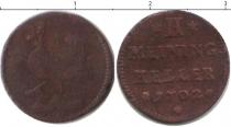 Продать Монеты Саксен-Майнинген 2 хеллера 1702 Медь