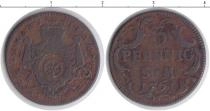 Продать Монеты Саксен-Майнинген 3 пфеннига 1761 Медь