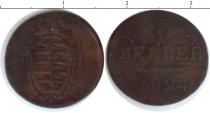 Продать Монеты Саксония 1 хеллер 1824 Медь