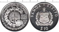 Продать Монеты Самоа 10 тала 1992 Серебро