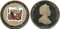 Продать Монеты Острова Кука 1 доллар 2007 Латунь