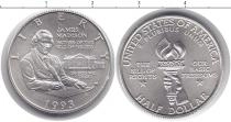 Продать Монеты США 1/2 доллара 1993 Медно-никель
