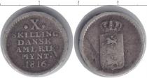 Продать Монеты Индия 10 скиллингов 1816 Серебро