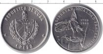 Продать Монеты Куба 1 песо 1989 Медно-никель