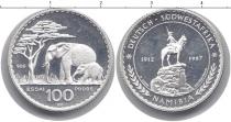 Продать Монеты Намибия 100 марок 1987 Серебро