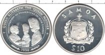 Продать Монеты Самоа 10 тала 1998 Серебро