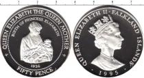 Продать Монеты Фолклендские острова 50 пенсов 1995 Серебро