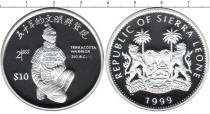 Продать Монеты Сьерра-Леоне 10 долларов 1999 Серебро