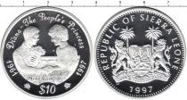 Продать Монеты Сьерра-Леоне 10 долларов 1997 Серебро