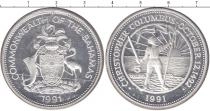 Продать Монеты Багамские острова 5 долларов 1991 Медно-никель
