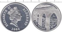 Продать Монеты Олдерни 5 фунтов 2004 Серебро