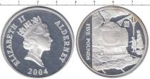 Продать Монеты Олдерни 5 фунтов 2004 Серебро