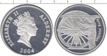 Продать Монеты Олдерни 5 фунтов 2004 Серебро