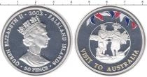 Продать Монеты Фолклендские острова 50 пенсов 2002 Серебро