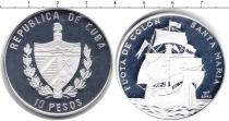 Продать Монеты Куба 10 песо 2005 Серебро