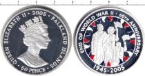 Продать Монеты Фолклендские острова 50 пенсов 2005 Серебро