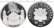 Продать Монеты Андорра 10 динерс 2005 Серебро