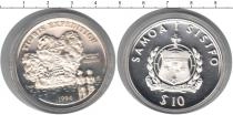 Продать Монеты Самоа 10 долларов 1994 Серебро