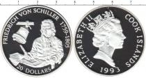 Продать Монеты Острова Кука 20 долларов 1993 Серебро