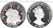 Продать Монеты Остров Святой Елены 50 пенсов 2005 Серебро