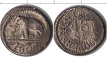Продать Монеты Цейлон 48 стиверов 1808 Серебро