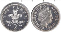 Продать Монеты Великобритания 2 пенса 2000 Серебро