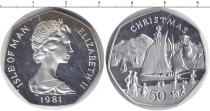 Продать Монеты Остров Мэн 50 пенсов 1981 Серебро
