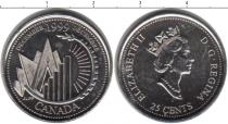 Продать Монеты Канада 25 центов 1999 