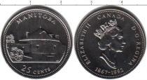 Продать Монеты Канада 25 центов 1992 