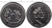 Продать Монеты Канада 25 центов 1992 