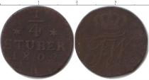 Продать Монеты Восточная Фризия 1/4 стюбера 1802 Медь