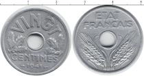 Продать Монеты Франция 1 франк 1941 Цинк