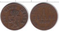 Продать Монеты Гессен-Дармштадт 1 геллер 1854 Медь