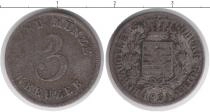 Продать Монеты Саксен-Кобург-Готта 3 крейцера 1834 Серебро