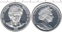Продать Монеты Виргинские острова 10 долларов 2007 Серебро