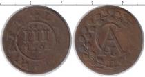 Продать Монеты Мекленбург-Стрелитц 3 пфеннига 1692 Медь