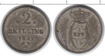 Продать Монеты Норвегия 2 скиллинга 1842 Серебро