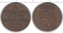 Продать Монеты Рейсс-Оберграйц 1 пфенниг 1817 Медь