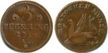 Продать Монеты Росток 3 пфеннига 1815 Медь