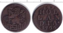 Продать Монеты Нидерландская Индия 1 дьюит 1766 Медь