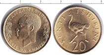 Продать Монеты Танзания 20 шиллингов 1966 