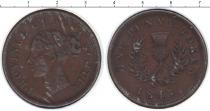 Продать Монеты Новая Скотия 1 пенни 1843 Медь