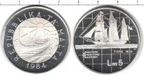 Продать Монеты Мальта 5 лир 1984 Серебро
