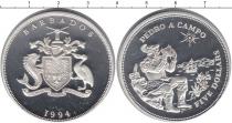 Продать Монеты Барбадос 5 долларов 1994 Серебро
