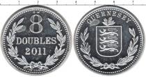 Продать Монеты Гернси 8 дублей 2011 Серебро