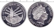 Продать Монеты Остров Джерси 5 фунтов 2005 Серебро