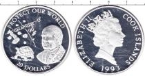 Продать Монеты Острова Кука 20 долларов 1993 Серебро