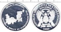 Продать Монеты Сан-Томе и Принсипи 1000 добрас 1990 Серебро