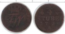 Продать Монеты Берг 4 стивера 1799 Медь