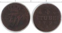 Продать Монеты Берг 4 стивера 1799 Медь